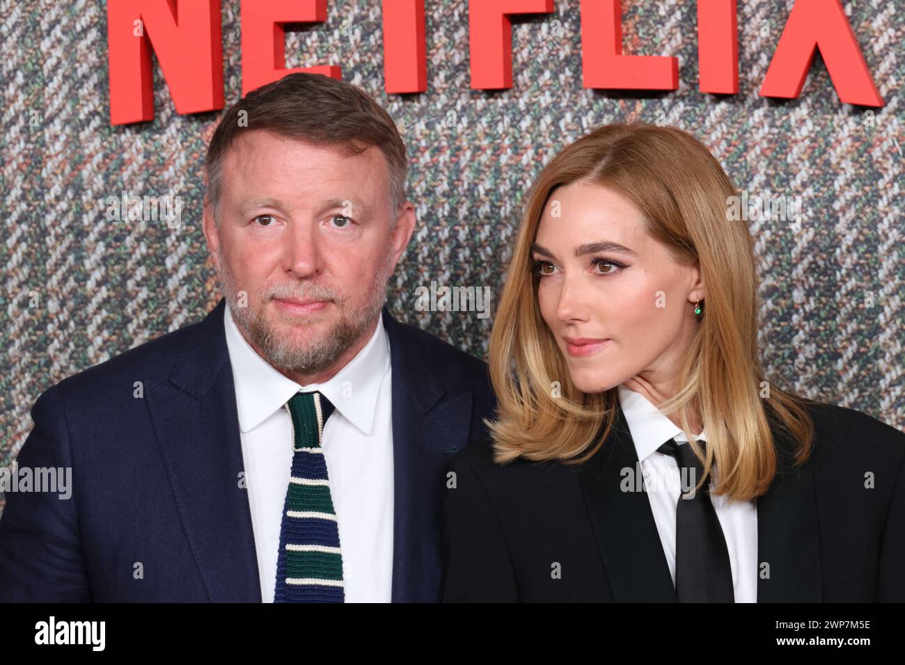 Guy Ritchie et Jacqui Ainsley, THE GENTLEMEN UK Series Global Premiere, Theatre Royal, Drury Lane, Londres, Royaume-Uni, 05 mars 2024, photo de Richard Goldsc Banque D'Images
