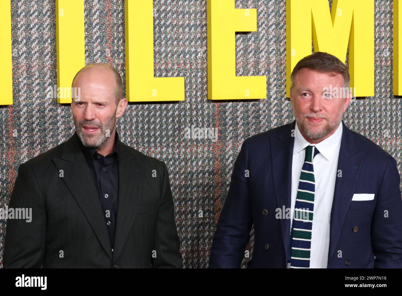 Jason Statham et Guy Ritchie, THE GENTLEMEN UK Series Global Premiere, Theatre Royal, Drury Lane, Londres, Royaume-Uni, 05 mars 2024, photo de Richard Goldsch Banque D'Images