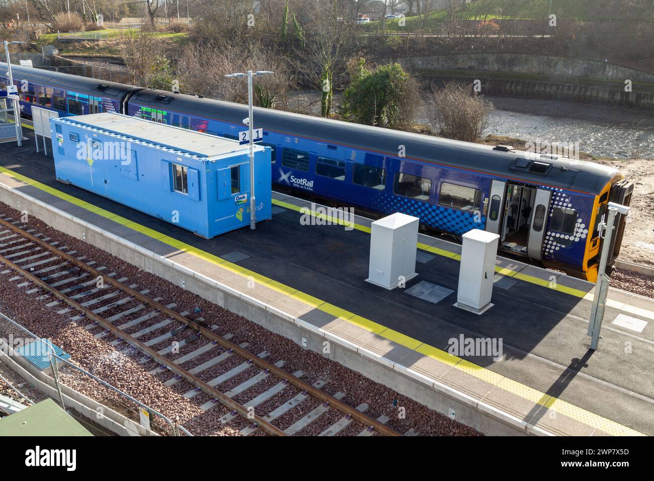 Levenmouth Rail Link un nouveau chemin de fer à Fife ouvrira au printemps 2024 Banque D'Images