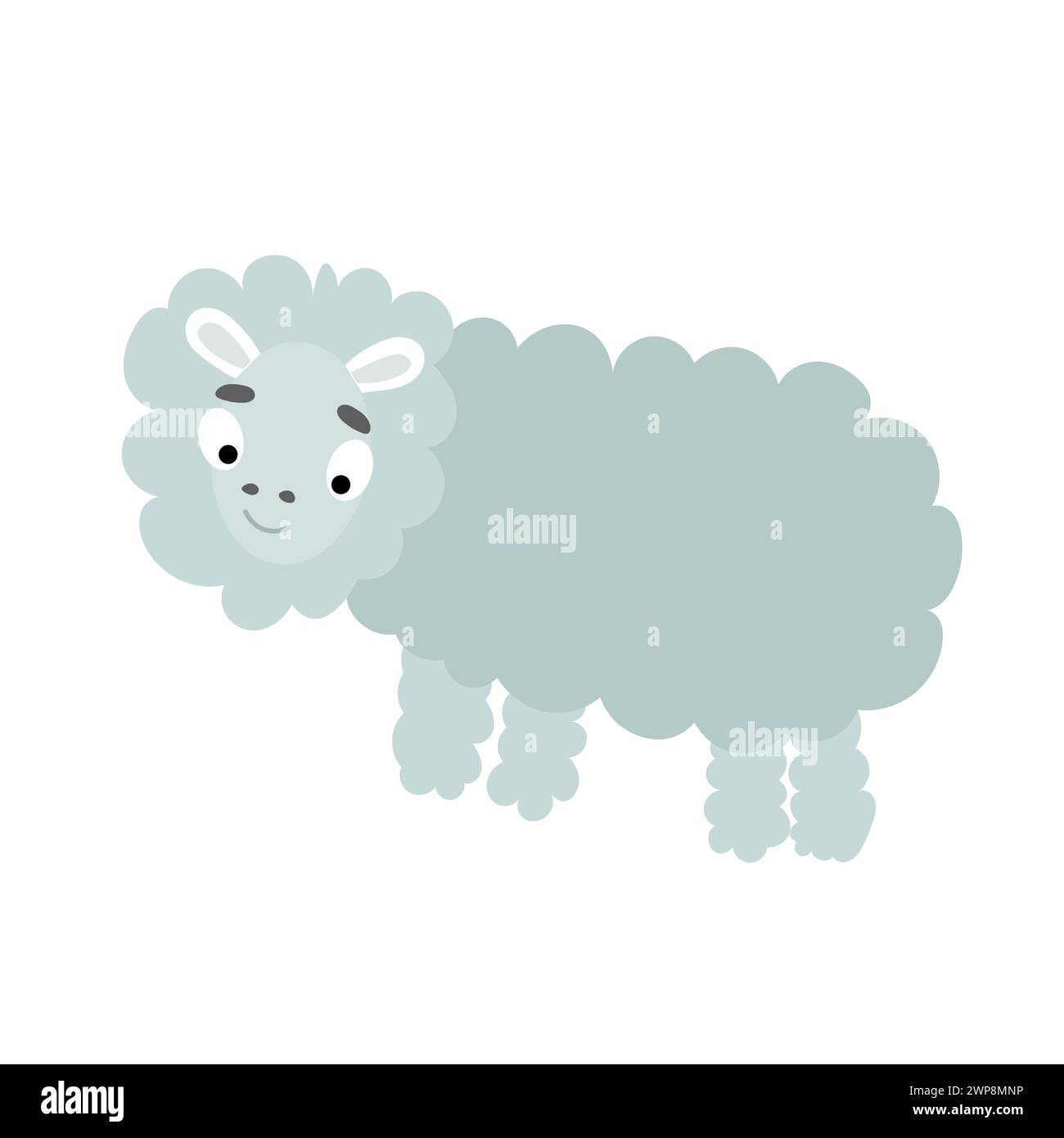 Illustration vectorielle d'agneau sur un fond blanc Illustration de Vecteur