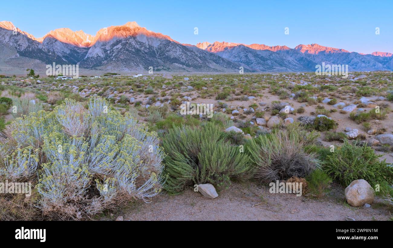 Photo de paysage des collines colorées et accidentées de l'Alabama, Californie Banque D'Images