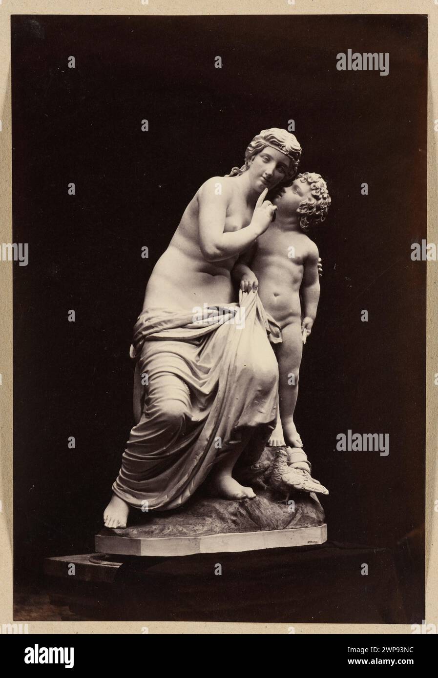 Cette photographie de Lorenzo Suscipj, vers 1868, reproduit l'œuvre de Wiktor Brodzki 'prompting', une composition artistique romaine du XIXe siècle. Banque D'Images