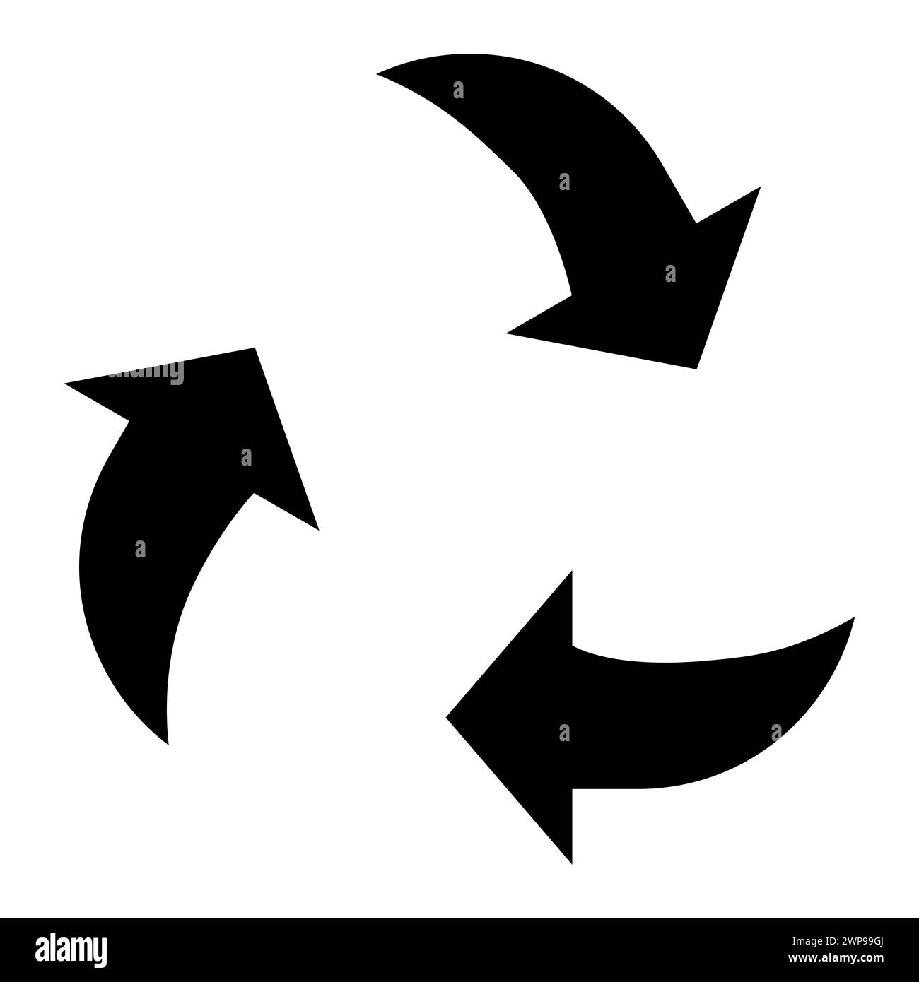 Flèches recyclage, grand design à toutes fins. Concept d'écologie. Illustration vectorielle. image de stock. SPE 10. Illustration de Vecteur