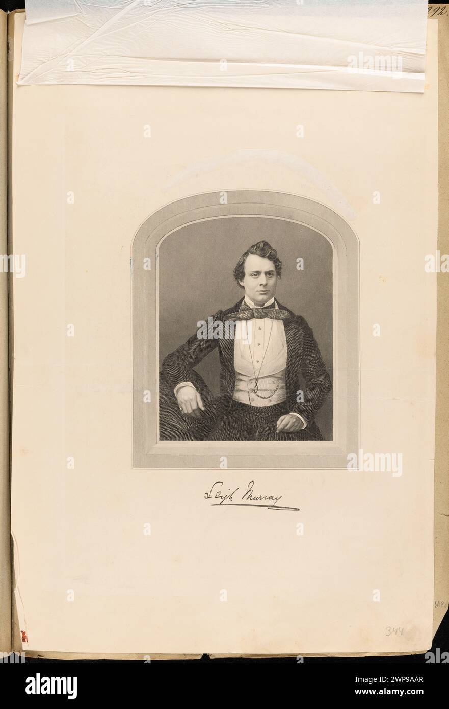 Portrait de Henry Leigh Murray ; inconnu, Paine, William (VERS 1800-1860), Tallis, John (Londres ; 1810-1876) ; 1853-1860 (1853-00-00-1860-00-00); Banque D'Images