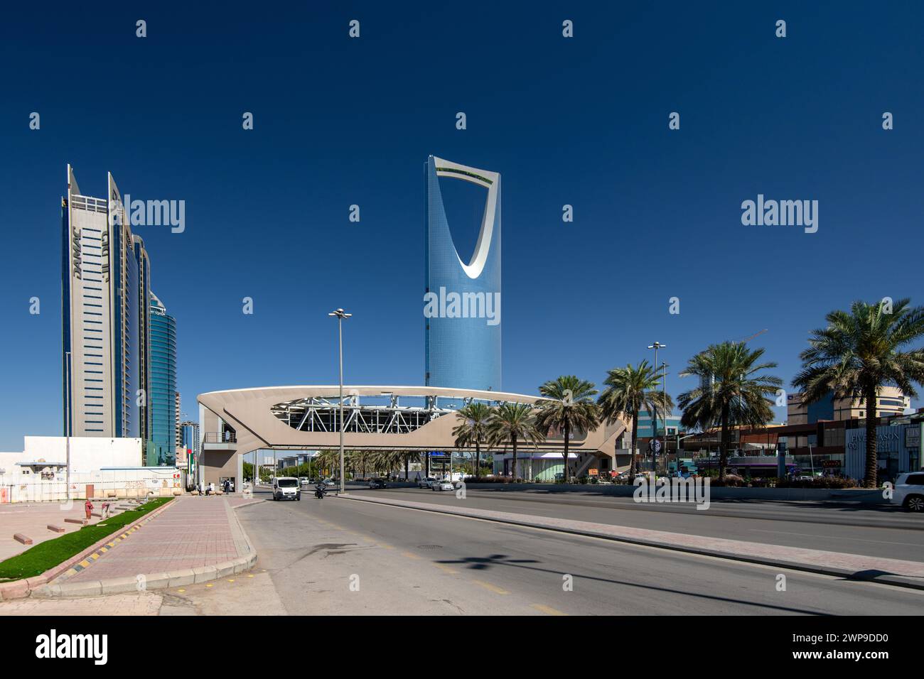 Magnifique emblématique de la Kingdom Tower Riyad Banque D'Images
