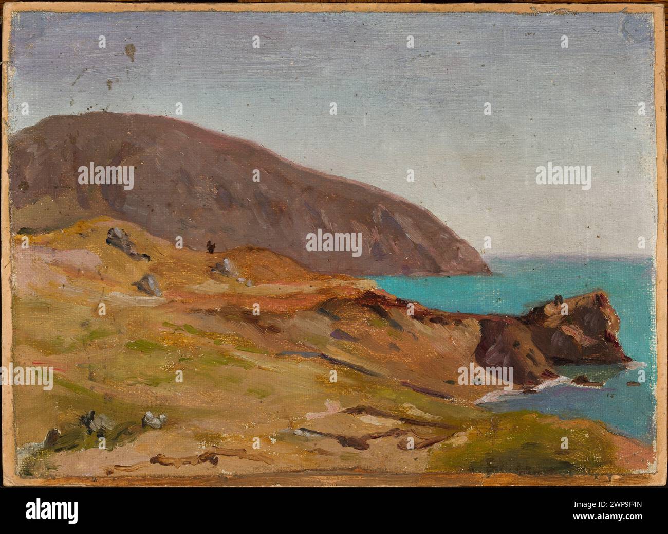 Vue sur la mer. Voyage en Crimée ; Cie ski, Jan (1858-1913) ; 1887-1899 (1887-00-00-1899-00-00);collections d'art d'État (Varsovie - 1922-1939) - collections Banque D'Images