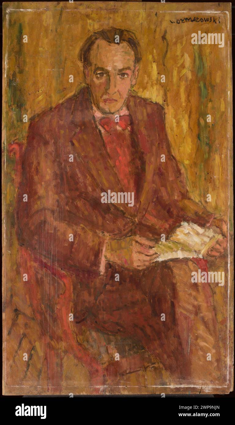 Portrait des jeunes ; Ormezowski, Léon (1896-1949) ; avant 1949 (1899-00-00-1949-00-00) ; peinture contemporaine, portraits d'hommes Banque D'Images