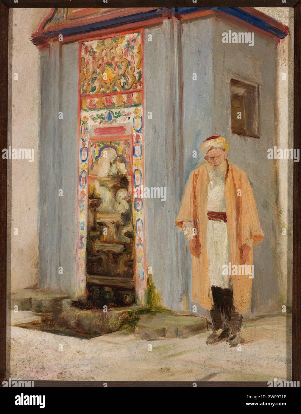 Le natif à la fontaine de Bakczysaraj. Voyage en Crimée ; Cie ski, Jan (1858-1913) ; 1887-1899 (1887-00-00-1899-00-00);collections d'art d'État (Varsovie - 1922-1939) - collections Banque D'Images