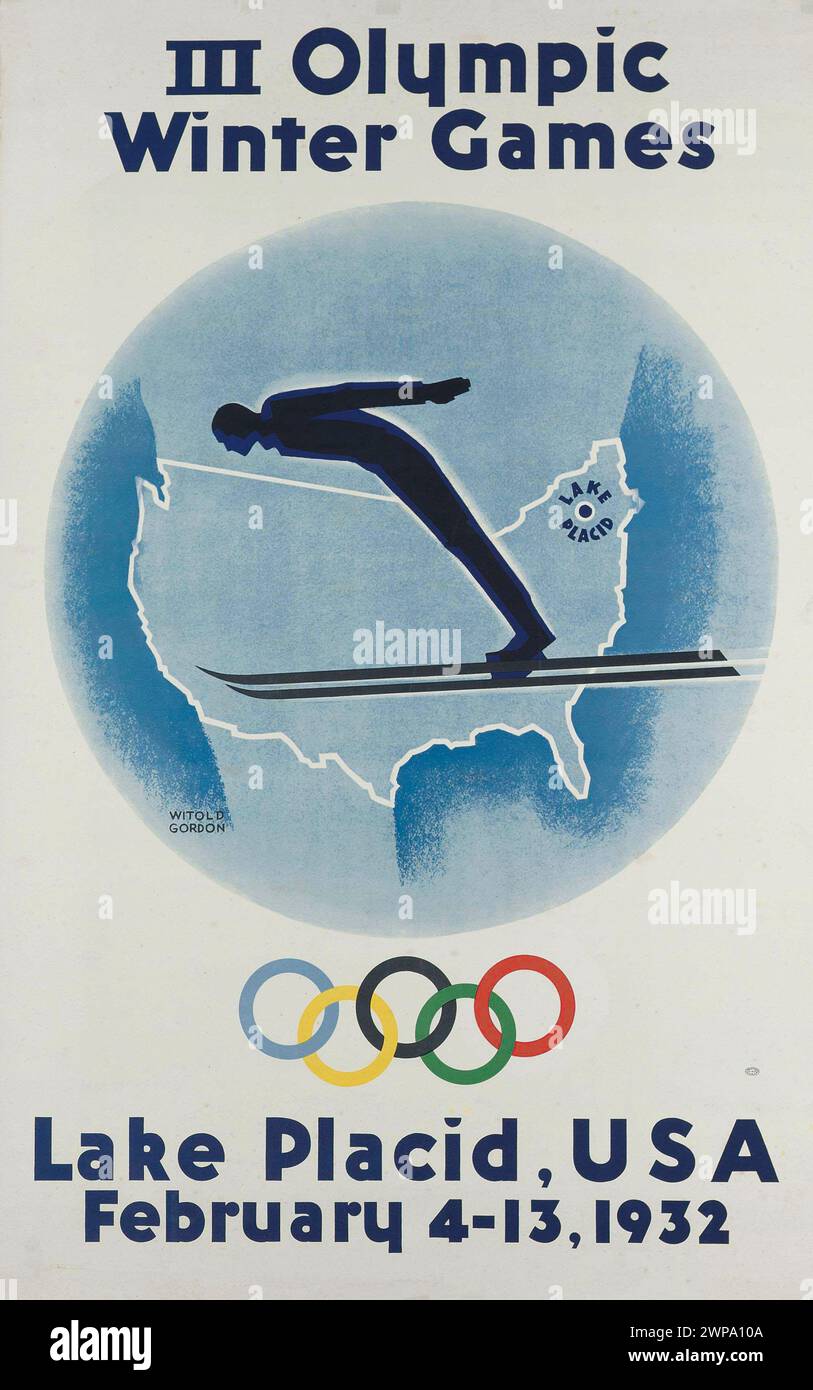 Carte Postale Jeux Olympiques 1932 – Lake Placid, Arène Olympique, Authentique