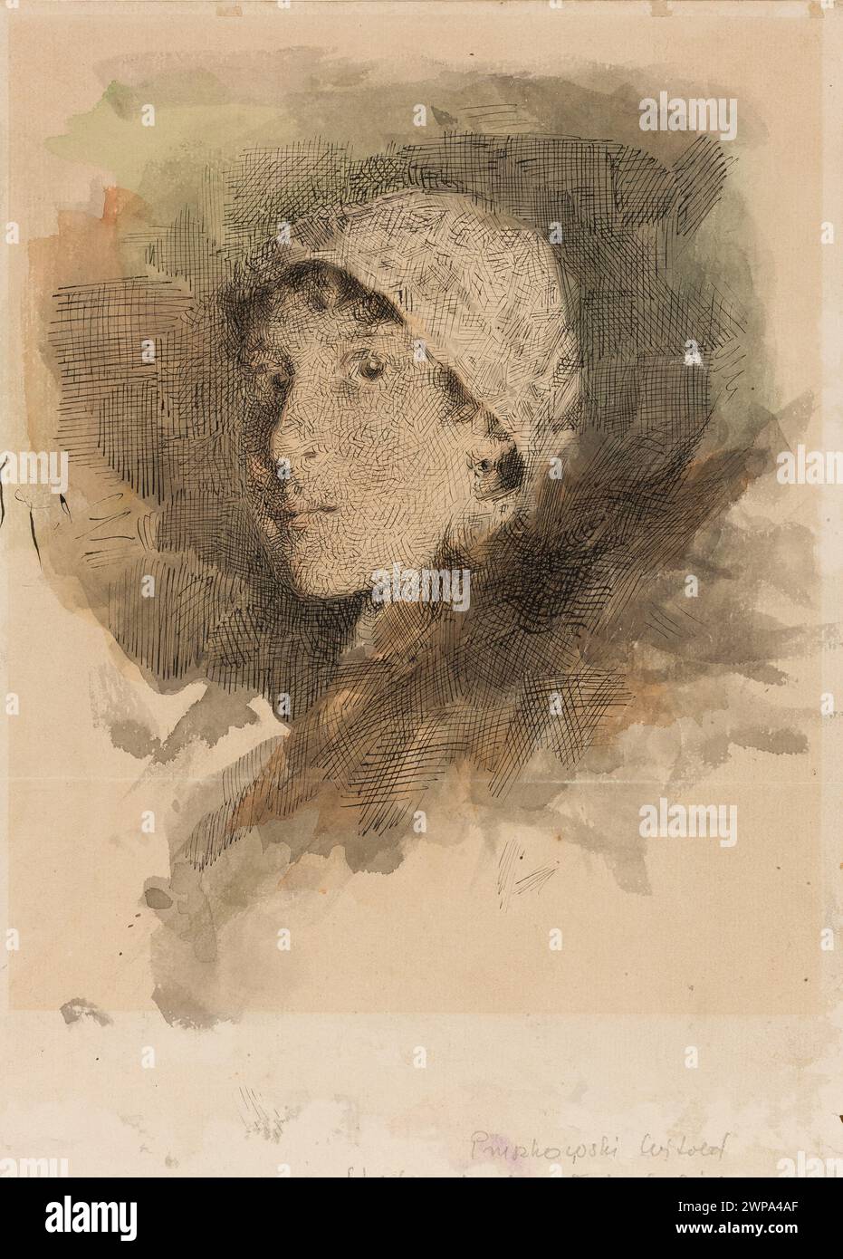 Stefania Fedorowiczowa (fl. 1878-CA.1935) a créé des portraits de femmes, tenus dans la Société pour l'encouragement des Beaux-Arts de Varsovie, montrant le style artistique polonais et la représentation de la figure. Banque D'Images