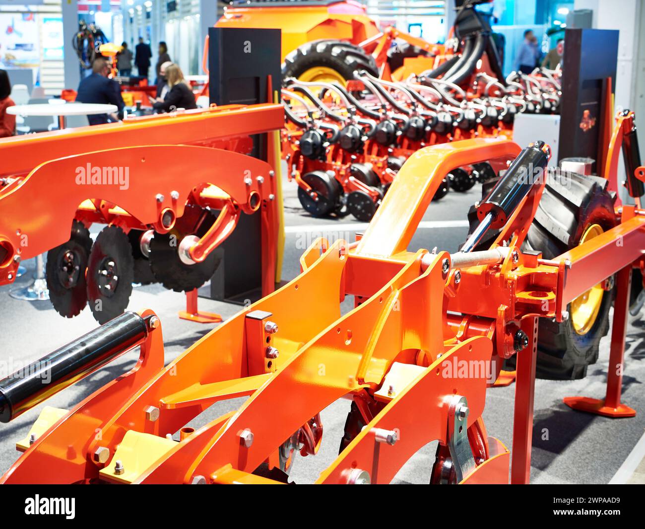 Semoirs à l'exposition agricole Banque D'Images