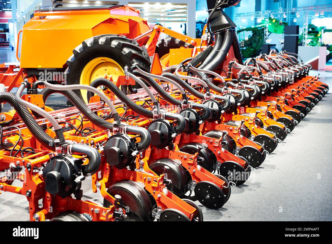 Semoirs à l'exposition agricole Banque D'Images