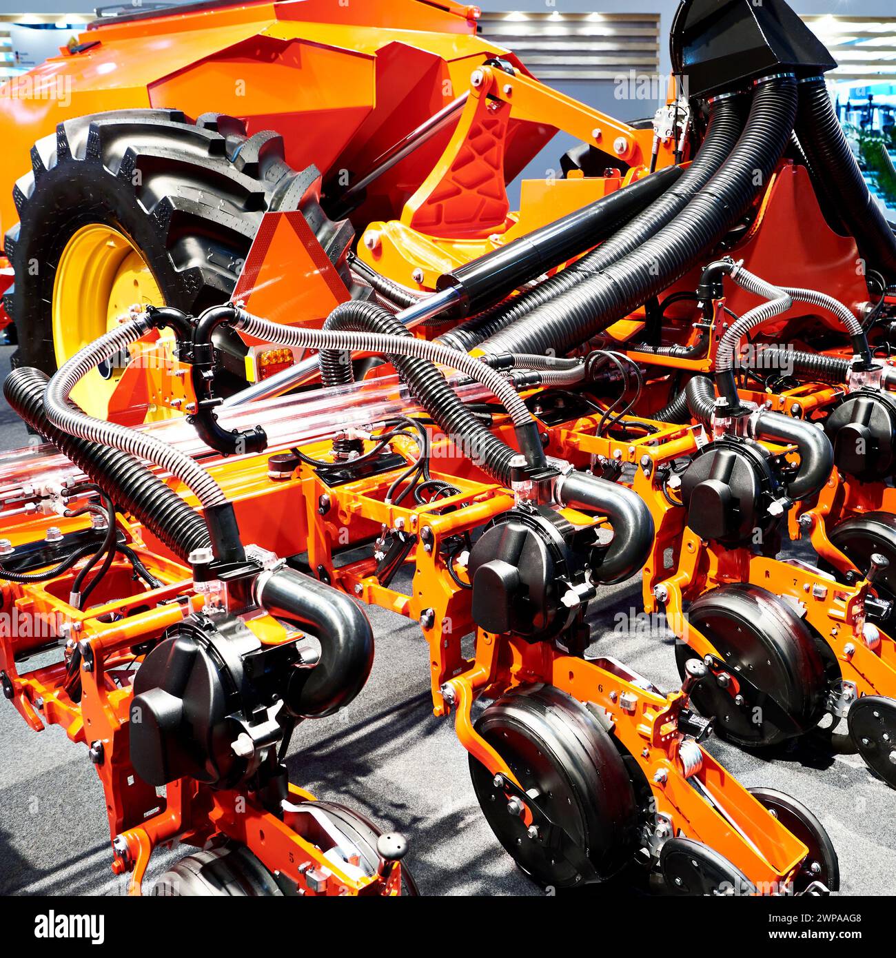 Semoirs à l'exposition agricole Banque D'Images