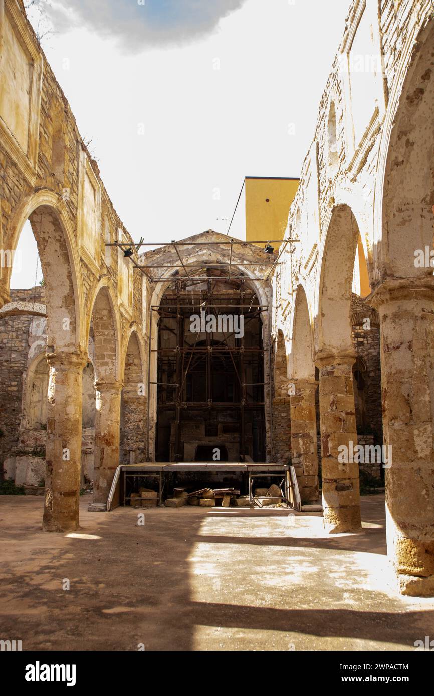 Église Saint Jacques l'Apôtre à Termini Imerese , province de Palerme, Sicile, Italie Banque D'Images