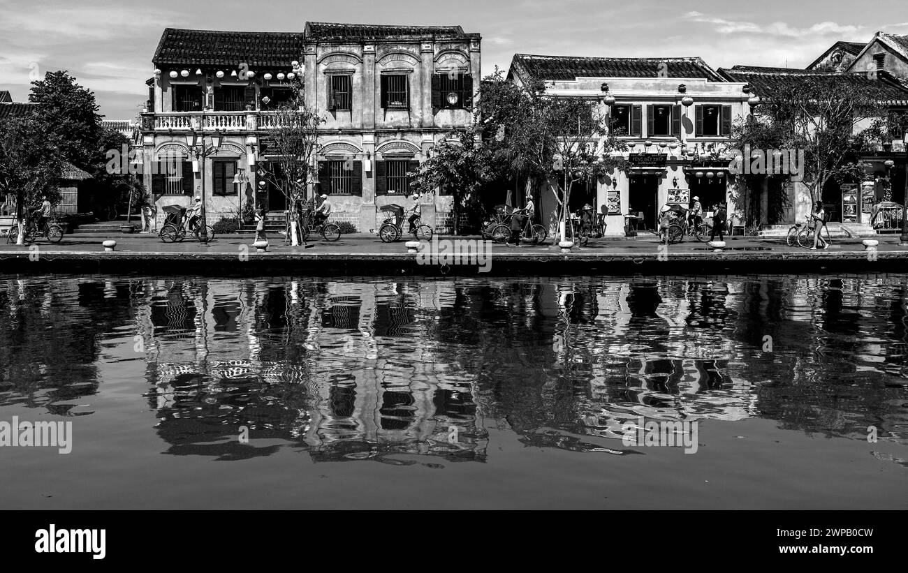 Hoi an, Vietnam ; certains des nombreux bâtiments conservés et transformés en boutique ou boutique Banque D'Images