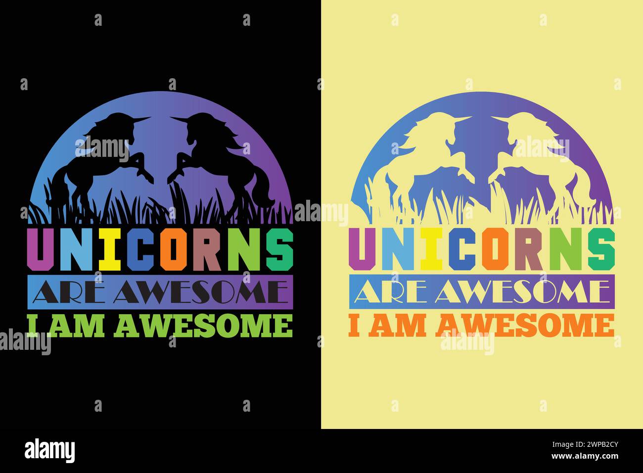 Licornes sont géniales je suis géniale, animal Lover shirt, My Spirit animal, T-shirt licorne, T-shirt enfants, chemise d'anniversaire fille, chemise arc-en-ciel Illustration de Vecteur