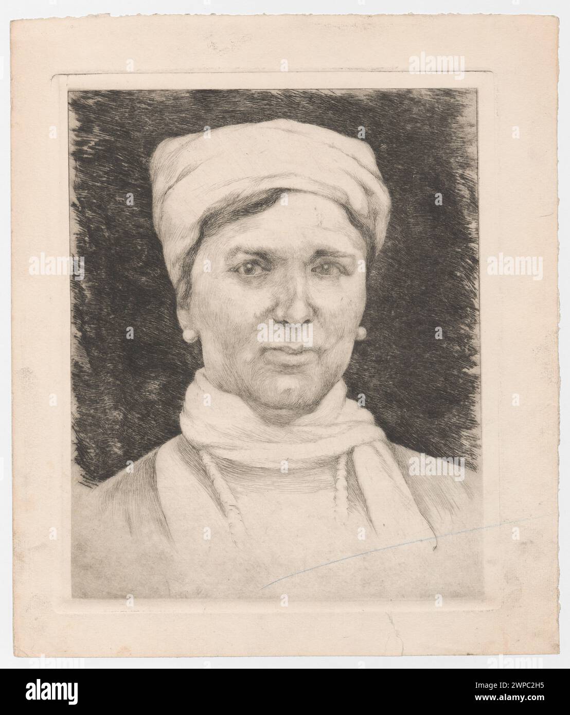 Portrait de la dame de Franaszków Krongoldowa () ; soins, Ignacy (1865-1941) ; vers 1917 (1910-00-00-1920-00-00) ; Polonais, Pologne (culture) graphiques, portraits, Portraits de femmes, Łopieński, Ignacy (1865-1944), Łopieński, Ignacy (1865-1944)-collection Banque D'Images