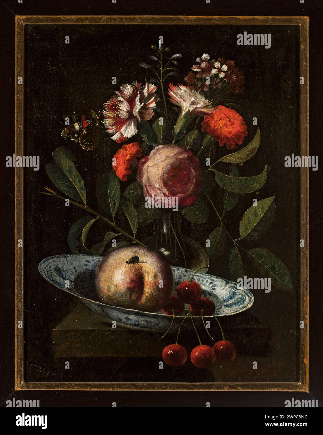 Nature morte ; Nellius, Martinus ( -1719) ; XVIIe siècle (1600-00-00-1699-00-00) ; peinture, peinture néerlandaise, nature morte, achat (provenance) Banque D'Images