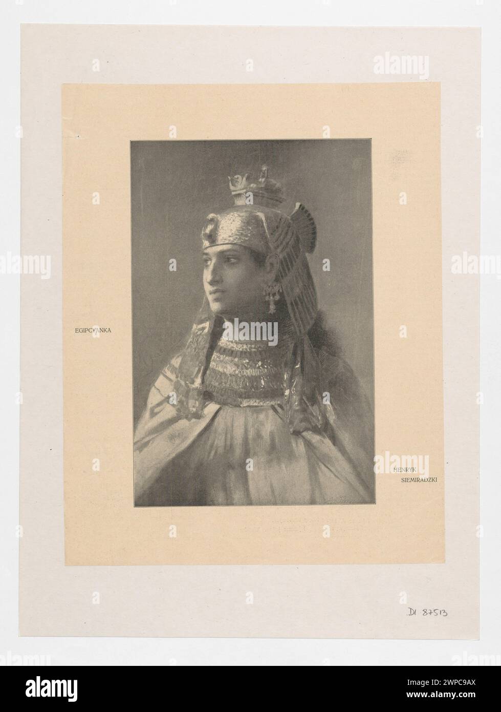 1904 reproduction de « l'Égypte » de Henryk Siemiradzki représentant des portraits, des portraits de femmes, des caractères orientaux et de la peinture polonaise, publiée dans le magazine Tygodnik Ilustrowany à Varsovie. Banque D'Images