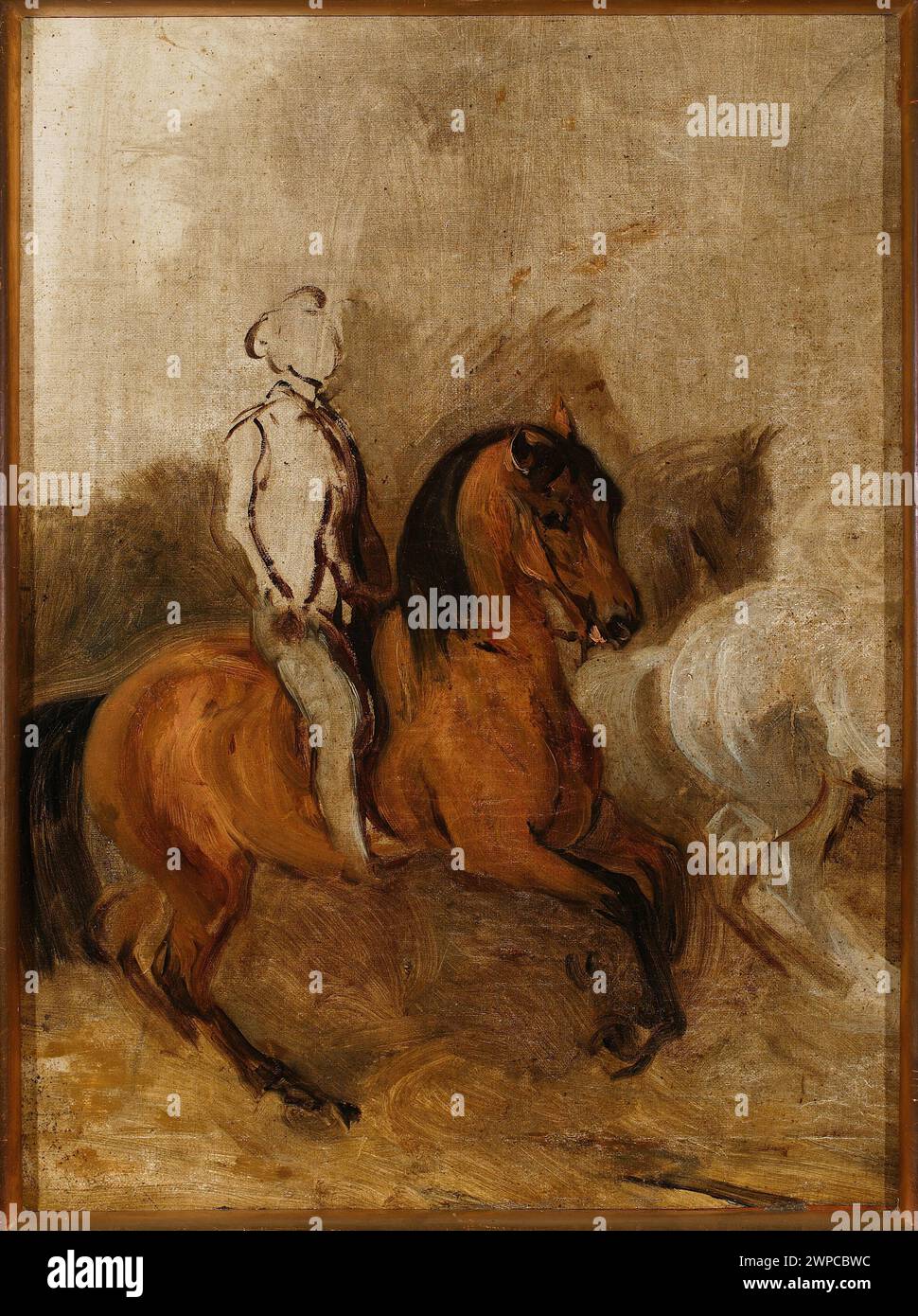 Un croquis intitulé "If a Child" créé entre 1835 et 1855, conservé avec provenance d'achat. Banque D'Images