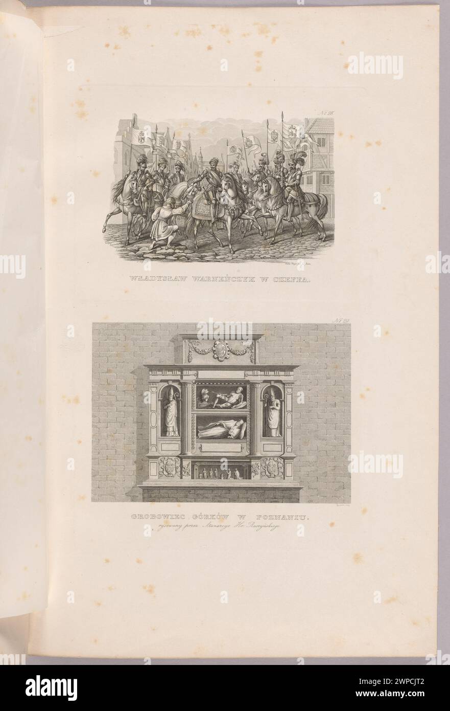 W ADYS WARNE Tombeau de Górków in Poznań ; Raczyk ski, Athanasius (1788-1874), Meyer, Ludwig (FL. CA 1800-1850), imprimerie du Or Downner (Poznan) ; 1843 (1843-00-00-1843-00-00); Banque D'Images