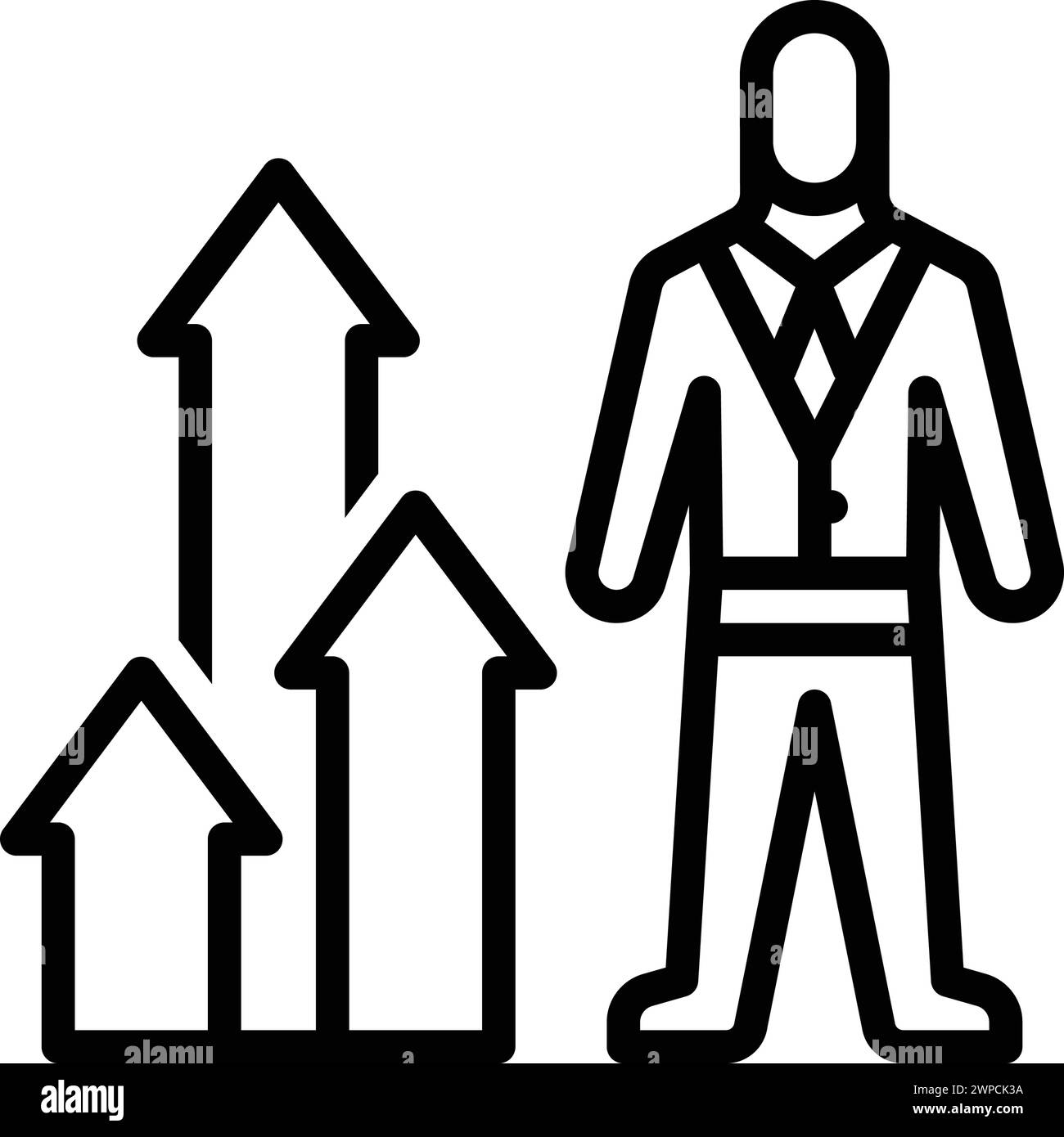 Icône pour la croissance personnelle, personnelle Illustration de Vecteur Icône pour la croissance personnelle, personnelle Illustration de Vecteur