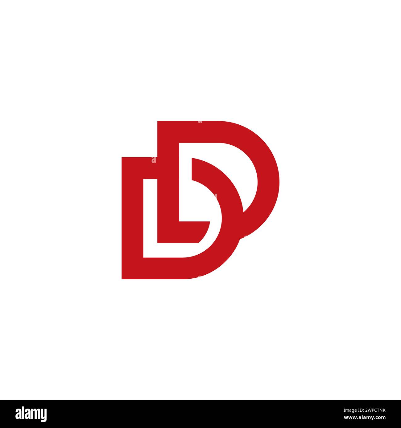 Logo DD. Vecteur d'icône lettre D. Illustration de Vecteur