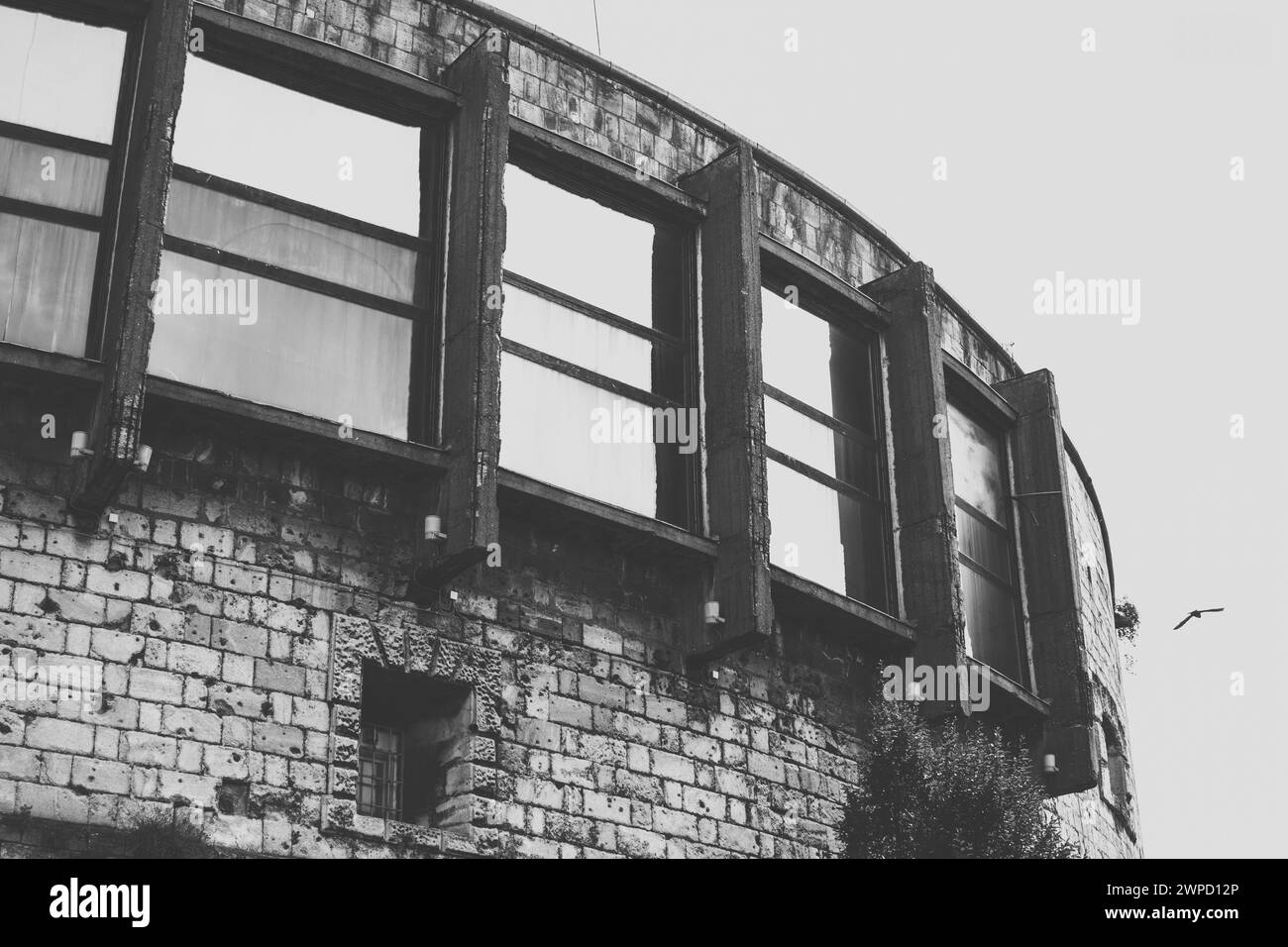 Mur de Citadelle sur la colline Gellér, Budapest Banque D'Images