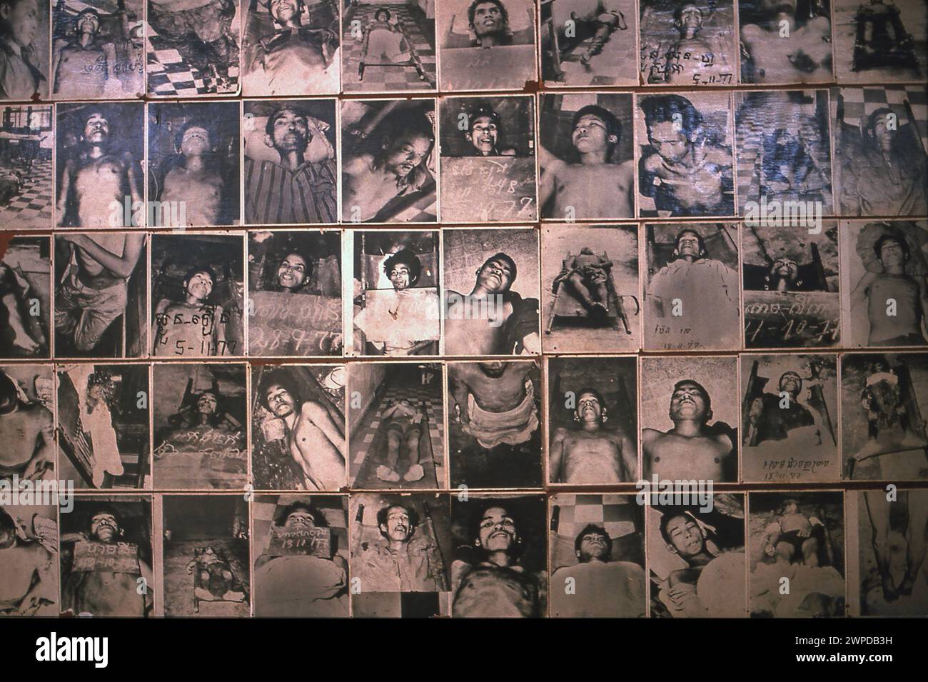 Asie ; Cambodge ; Phnom Penh ; Toul Sleng ; Toul Sleng Genocide Museum ; Musée ; Musée national cambodgien ; prison de sécurité 21 ; Khmers rouges; tyran ; guerre cr Banque D'Images