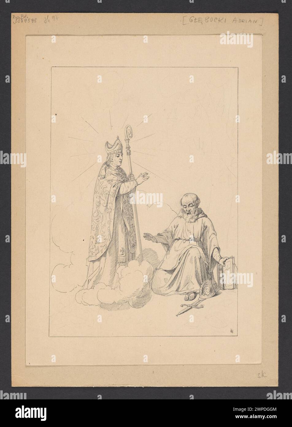 Bolesław Śmiały et le Saint-esprit Stanisław ; Głębocki, Adrian (1833-1905) ; 1857 (1857-00-00-1857-00-00); Banque D'Images