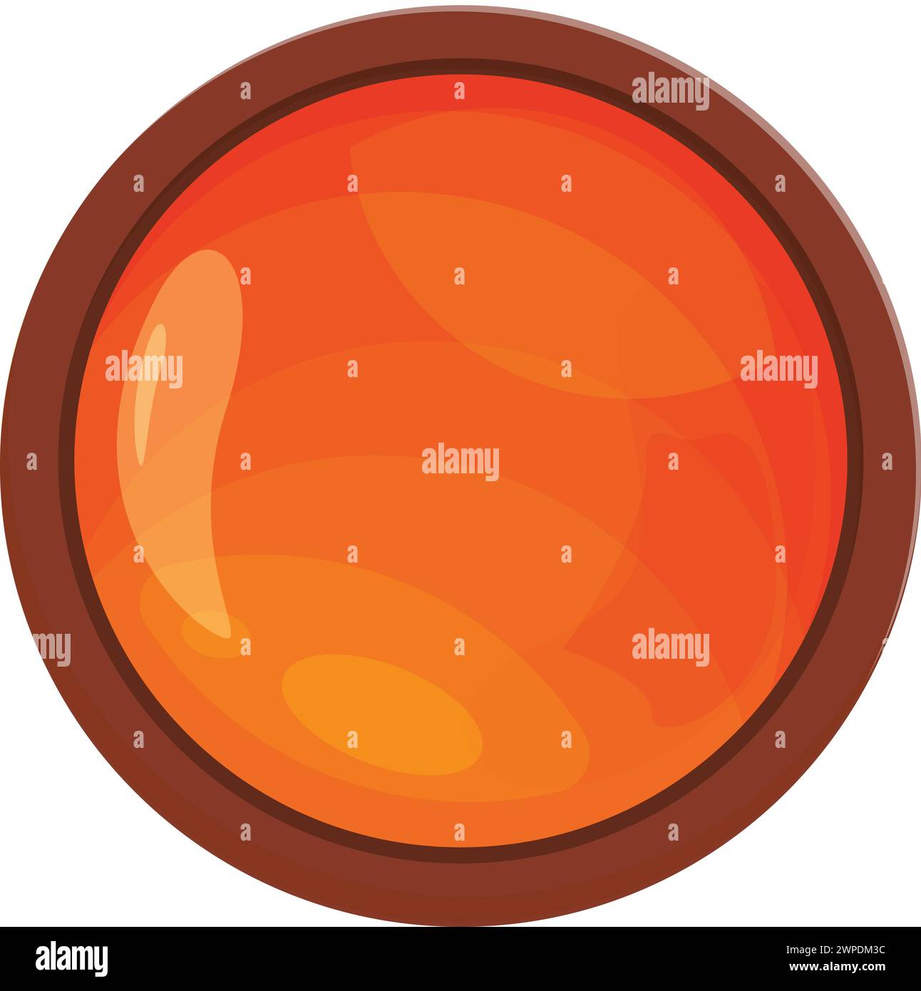 Vue de dessus vecteur de dessin animé d'icône de sirop de régime. Produit pur. Plante fantaisie en verre Illustration de Vecteur