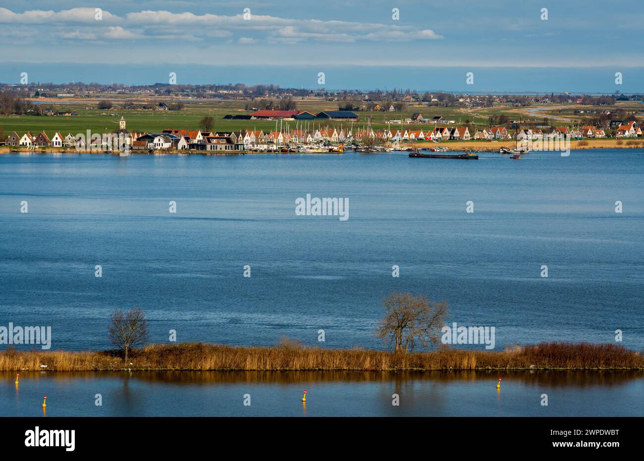 Village de Durgerdam, Hollande du Nord, pays-Bas Banque D'Images