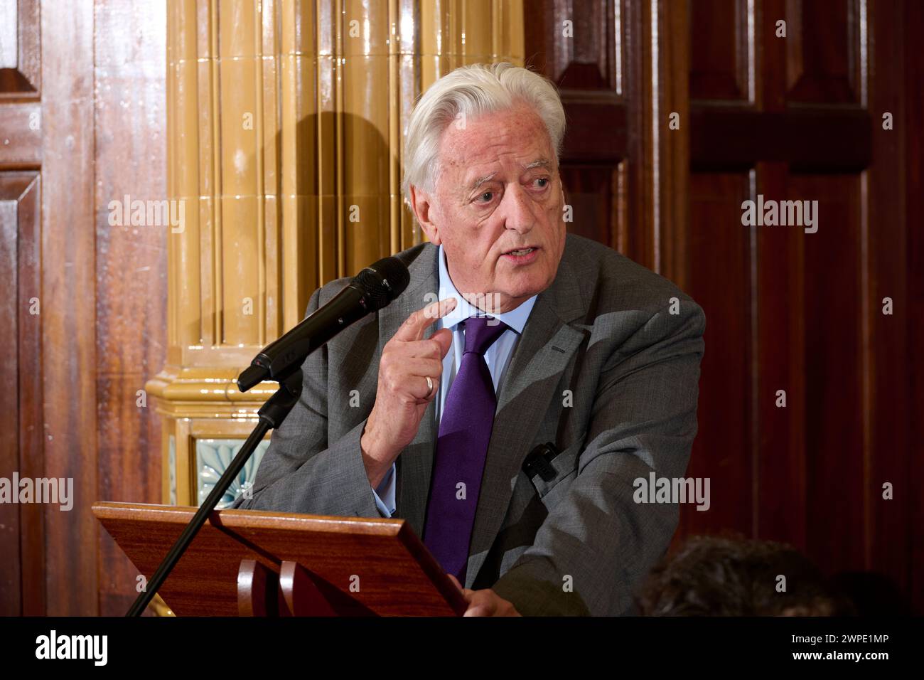 Michael Mansfield le déjeuner littéraire Oldie 05-03-24 Banque D'Images