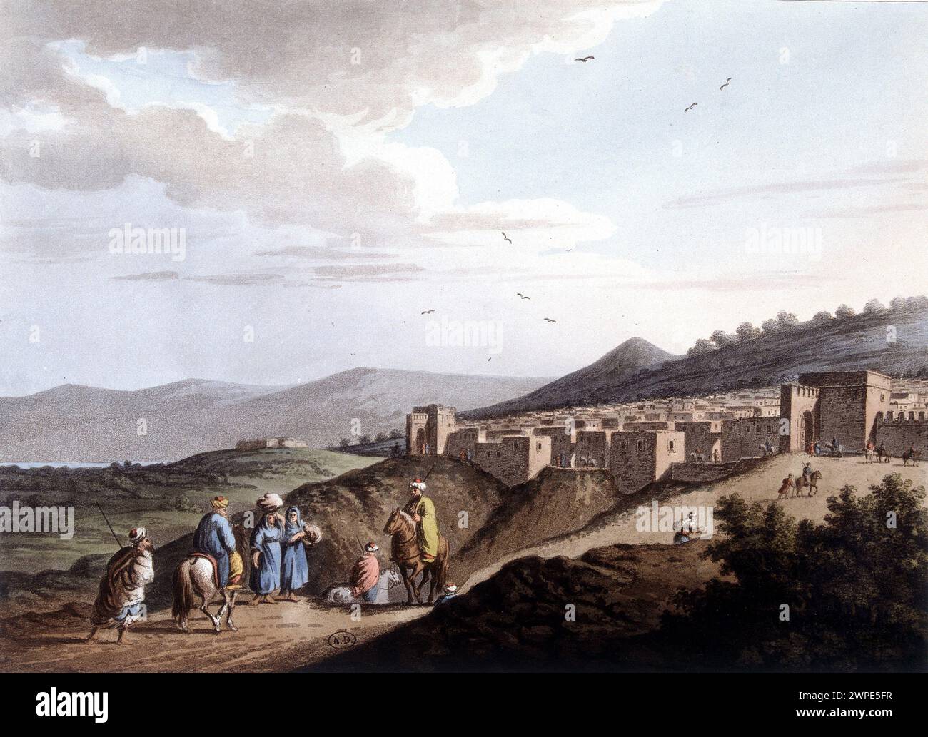 Vue sur la ville de Bethléem. Dans 'vue de la domination ottomane en Europe en Asie et dans d'autres îles méditerranéennes.' D'après les dessins originaux de Luigi ma Banque D'Images