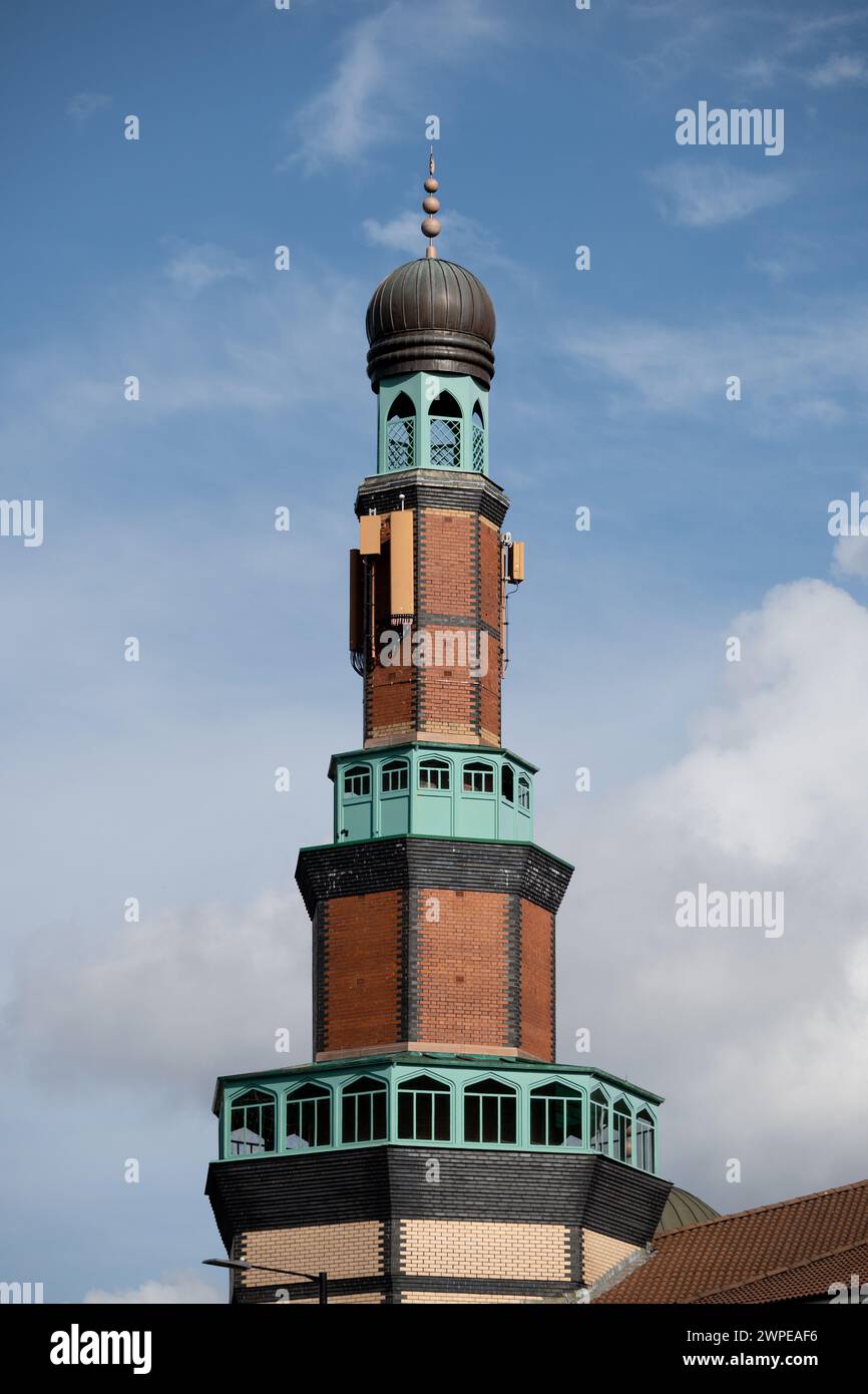 Mosquée centrale Jamia, petite Heath, Birmingham, Royaume-Uni Banque D'Images