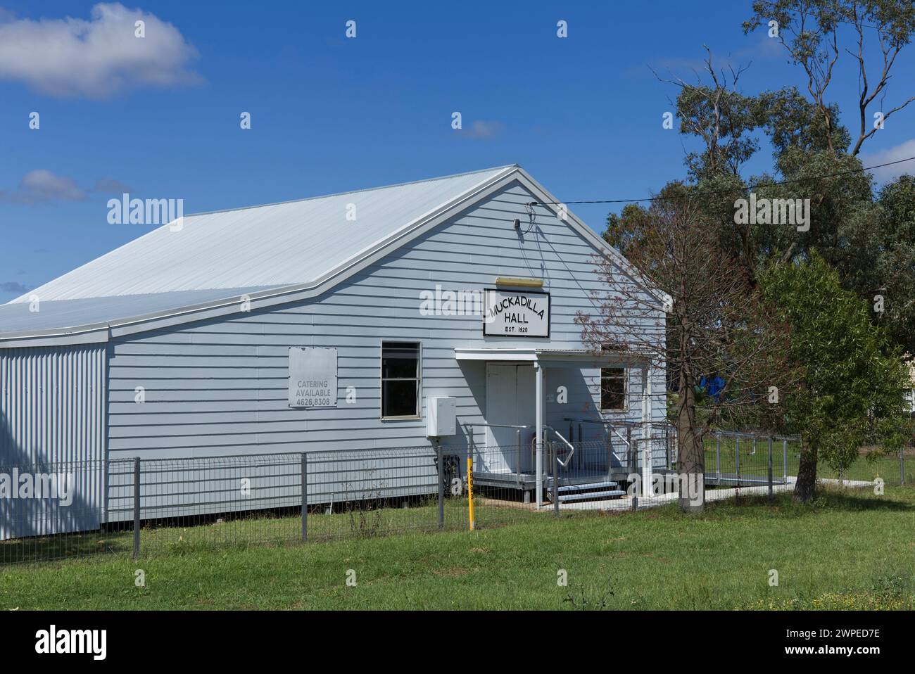 Muckadilla Hall (1920) petit village sur la Warrego Highway Muckadilla Queensland Australie Banque D'Images