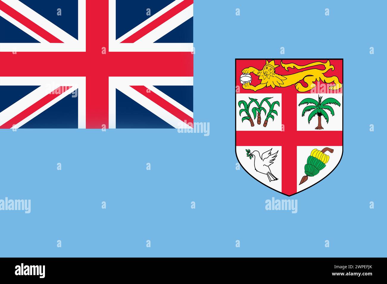 Fidji drapeau illustration de fond grand fichier Banque D'Images