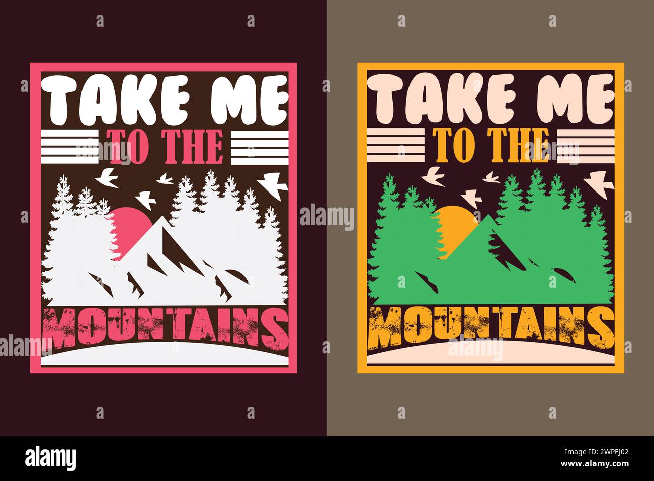 Emmenez-moi dans les montagnes, chemise de voyage, voyage en plein air, T-shirt amoureux de la nature, chemises de camping, randonnée, montagne, cadeau de voyage Illustration de Vecteur