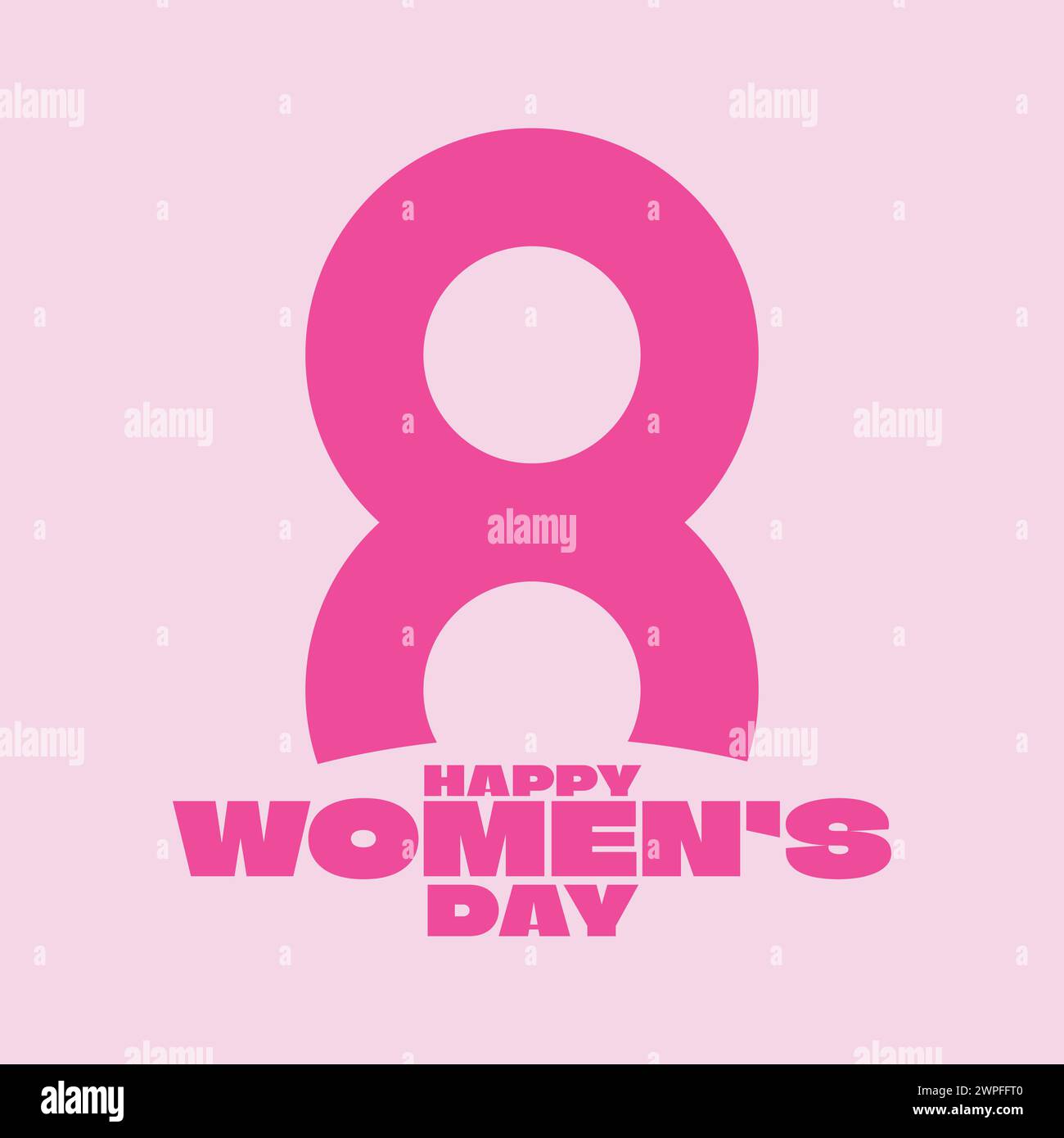 Icône illustration vectorielle de la Journée internationale de la femme 8 mars vecteur de la Journée mondiale de la femme Illustration de Vecteur