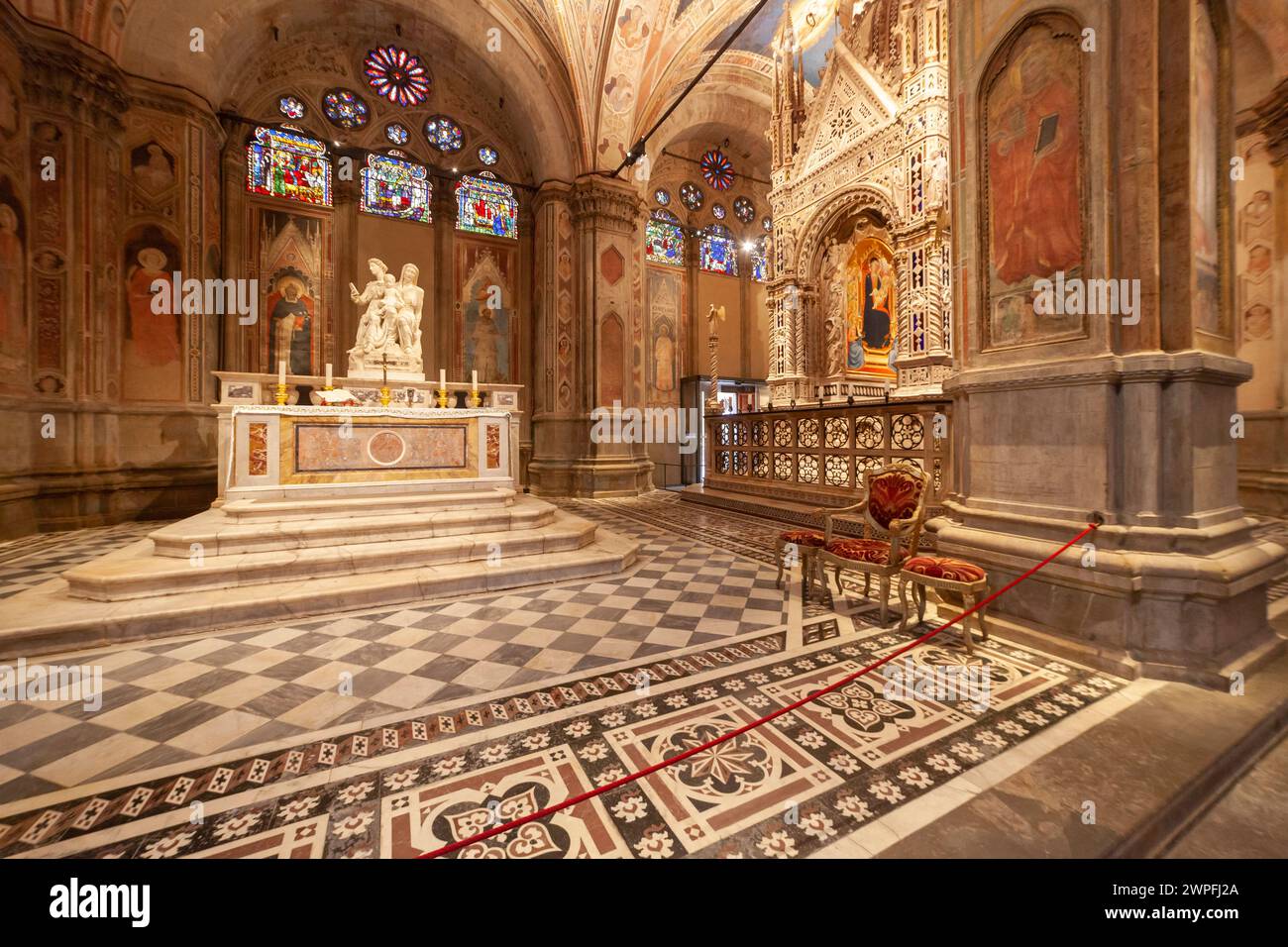 Italie, Toscane, Florence, le musée et l'église Orsanmichele. Banque D'Images