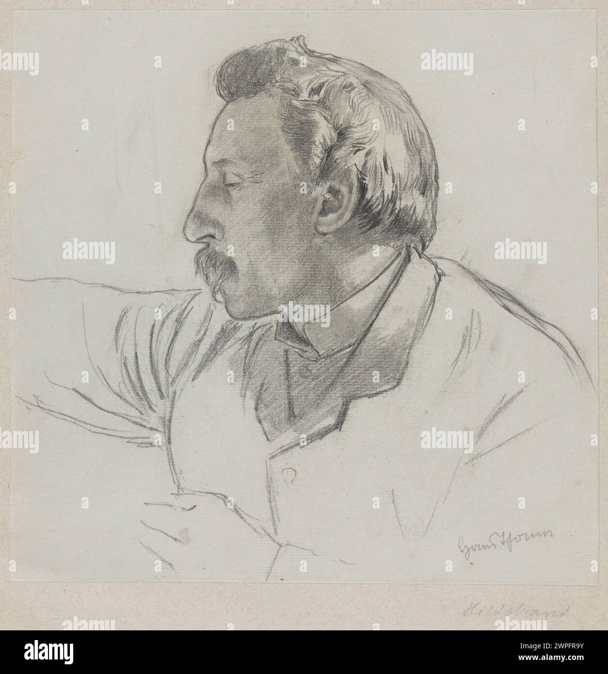 Portrait d'Adolf Hildebrand (1841-1921) ; Thoma, Hans (1839-1924) ; 1871-1880 (1871-00-00-1880-00-00); Banque D'Images