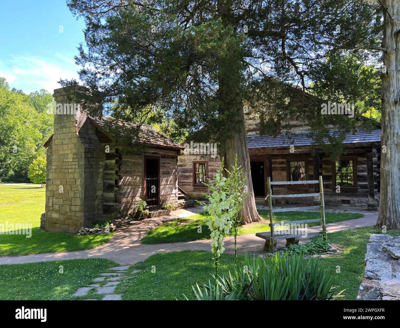 1800 Lower Residence dans Spring Mill State Park Banque D'Images