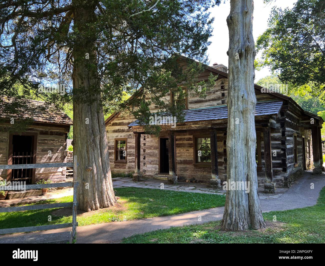 1800 Lower Residence dans Spring Mill State Park Banque D'Images