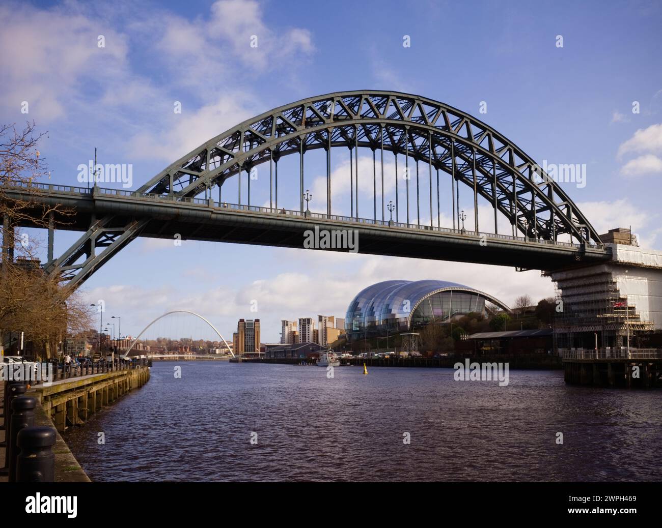 Le célèbre pont de Newcastle sur la rivière Tyne Banque D'Images