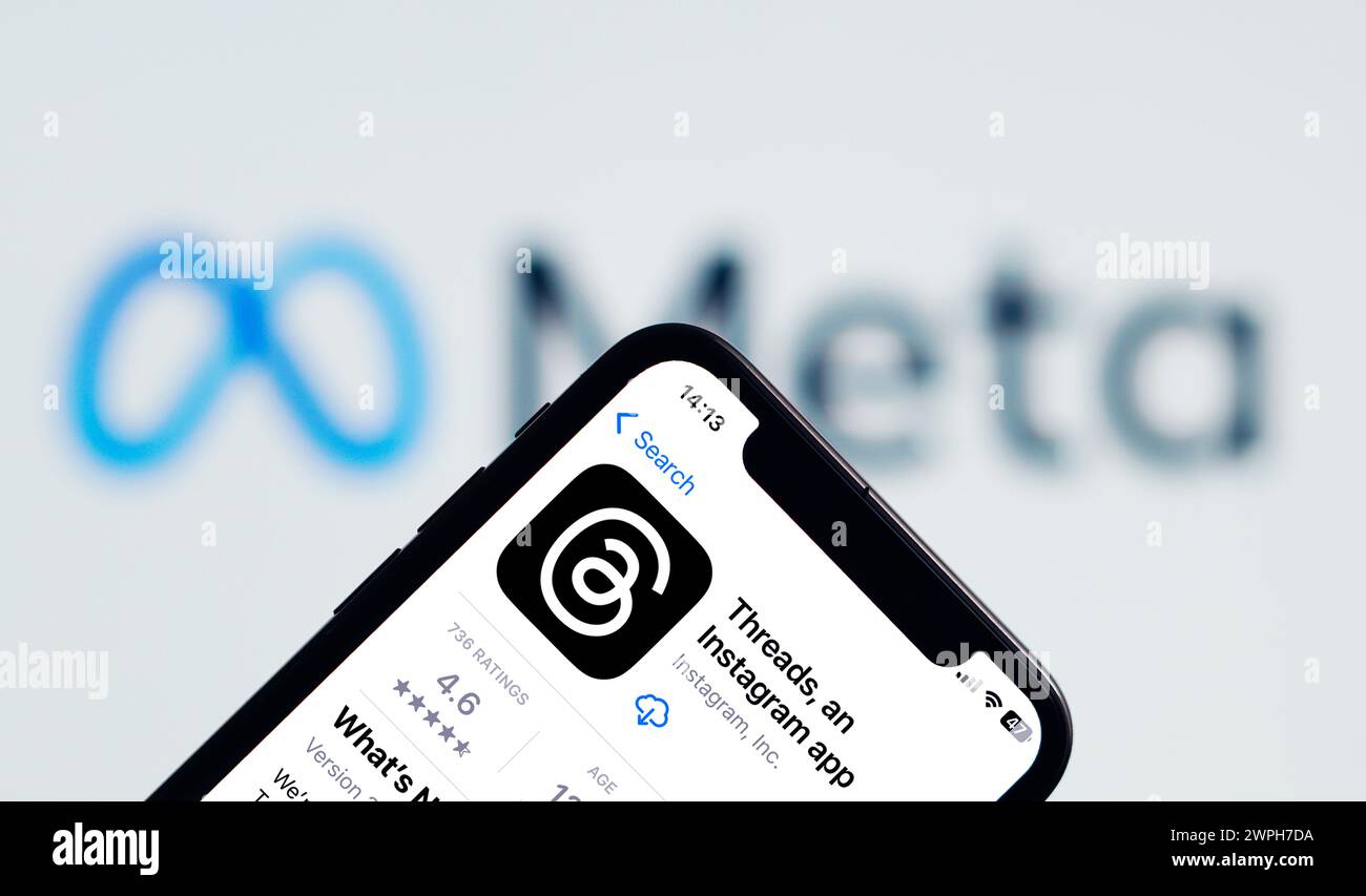 Découvrez les outils et fonctionnalités de communication innovants de Thread Banque D'Images