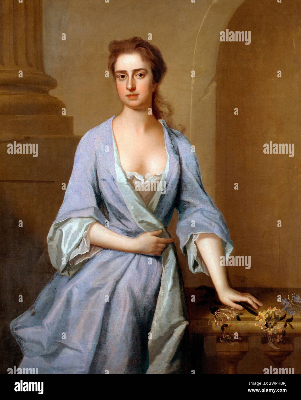 Portrait d'une dame - Michael Dahl, vers 1700 Banque D'Images