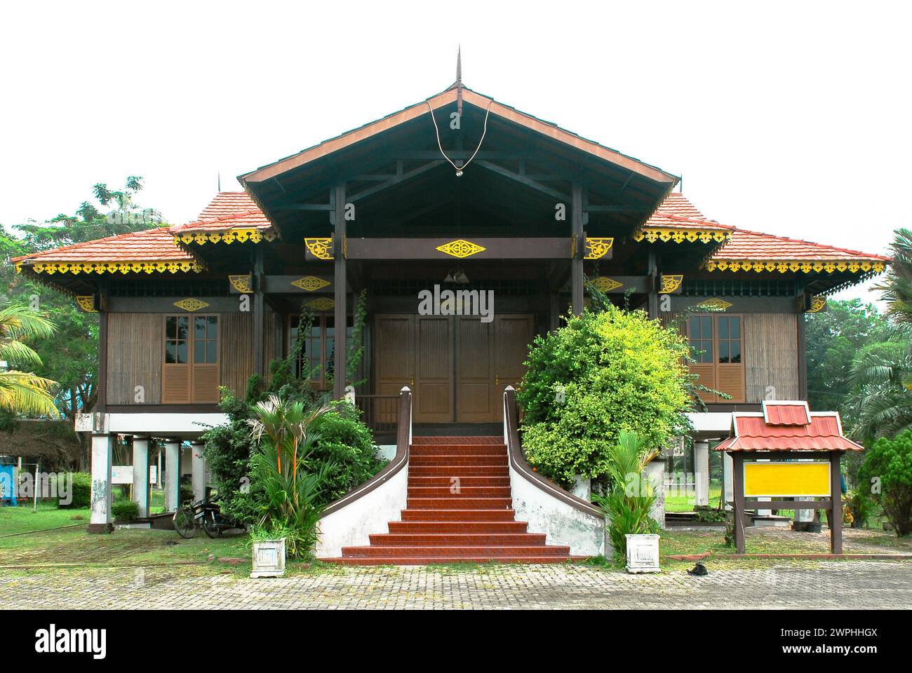 Maison traditionnelle de l'île de Riau Banque D'Images