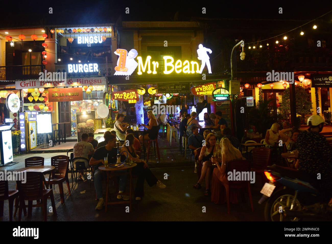 Bar Mr. Bean à Hoi an, Vietnam. Banque D'Images