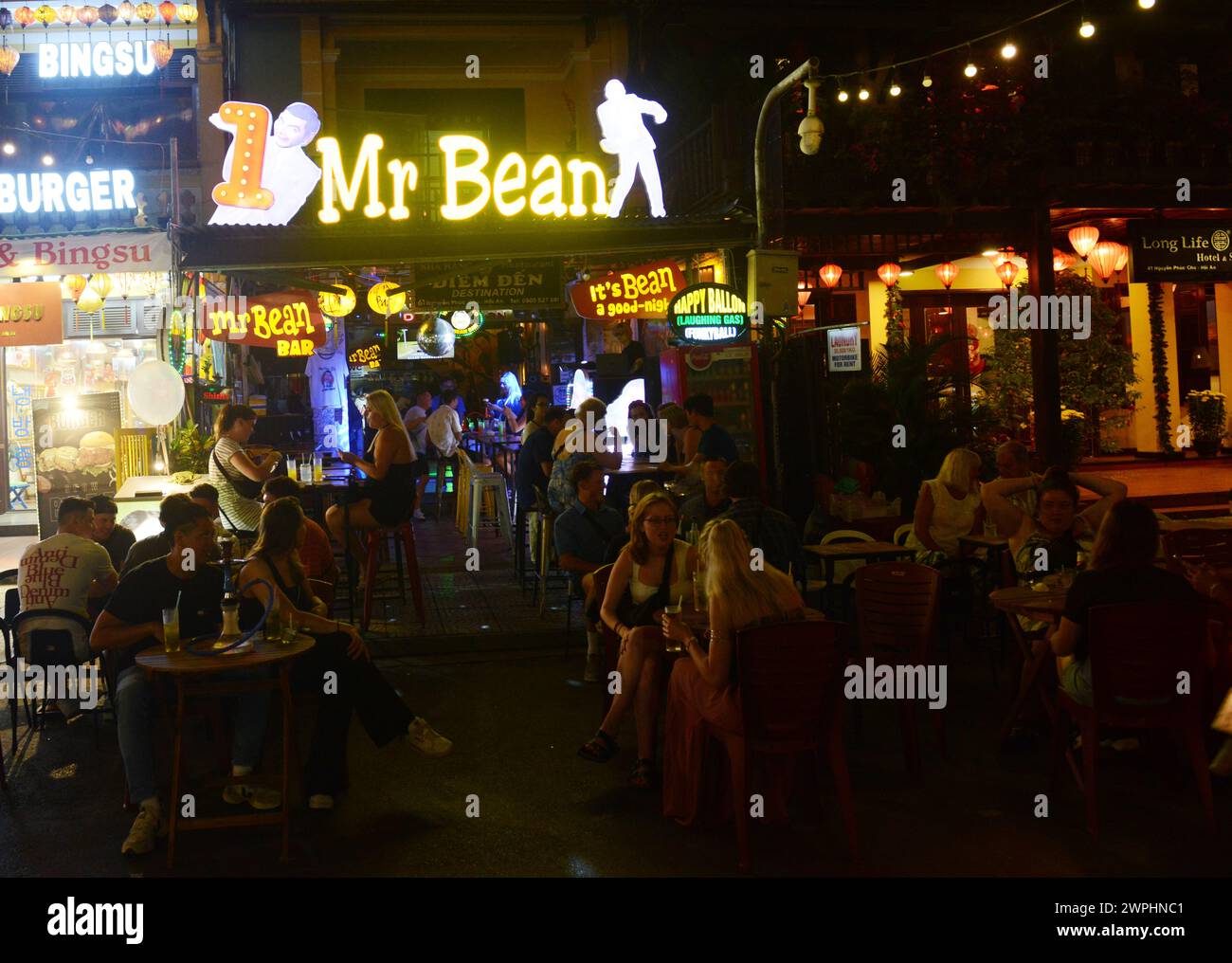 Bar Mr. Bean à Hoi an, Vietnam. Banque D'Images
