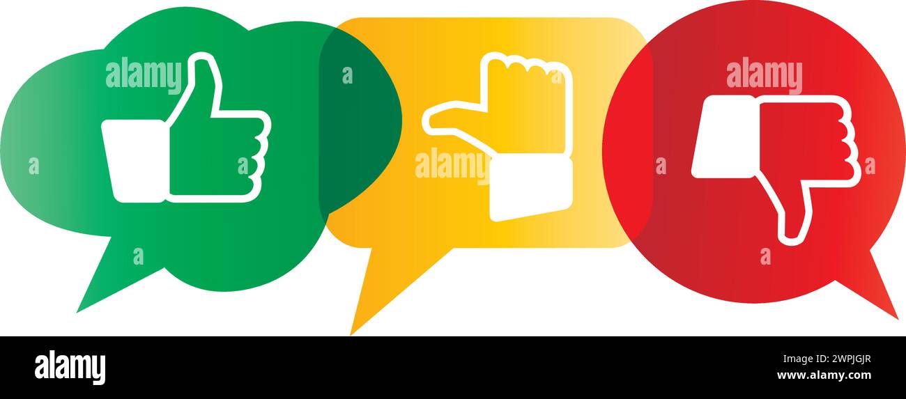 N'aimez pas les icônes de bulles de parole. Pouce, pouce vers le bas, commentaires sur les réseaux sociaux Illustration de Vecteur N'aimez pas les icônes de bulles de parole. Pouce, pouce vers le bas, commentaires sur les réseaux sociaux Illustration de Vecteur